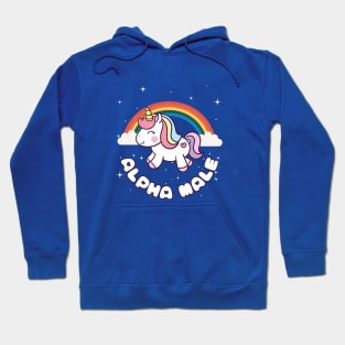 Alpha Male Rainbow Unicorn Hoodie